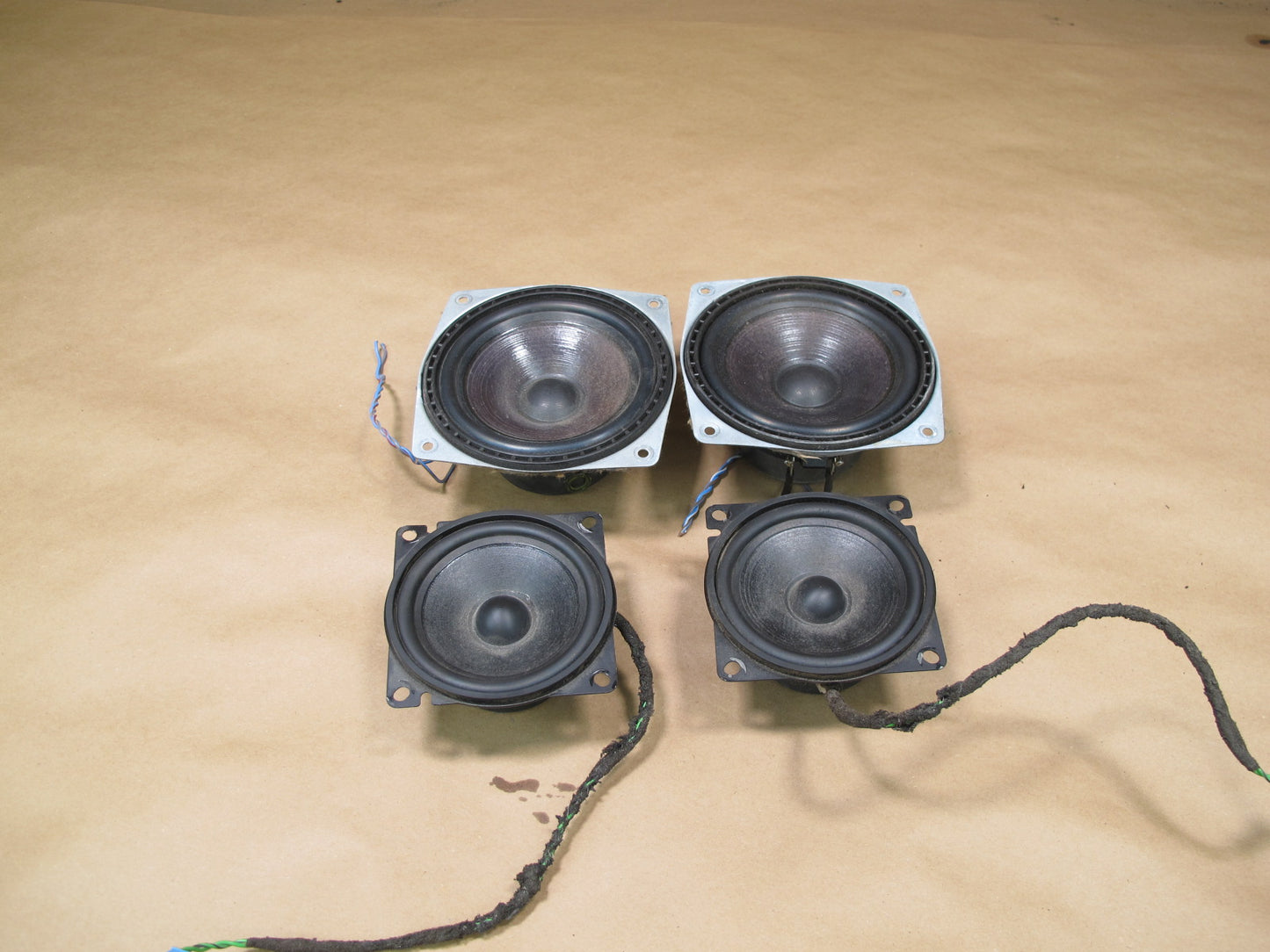 00-02 BMW E36/7 Z3 Set of 4 Rear & Front Left Right Mid-range Loudspeaker  OEM