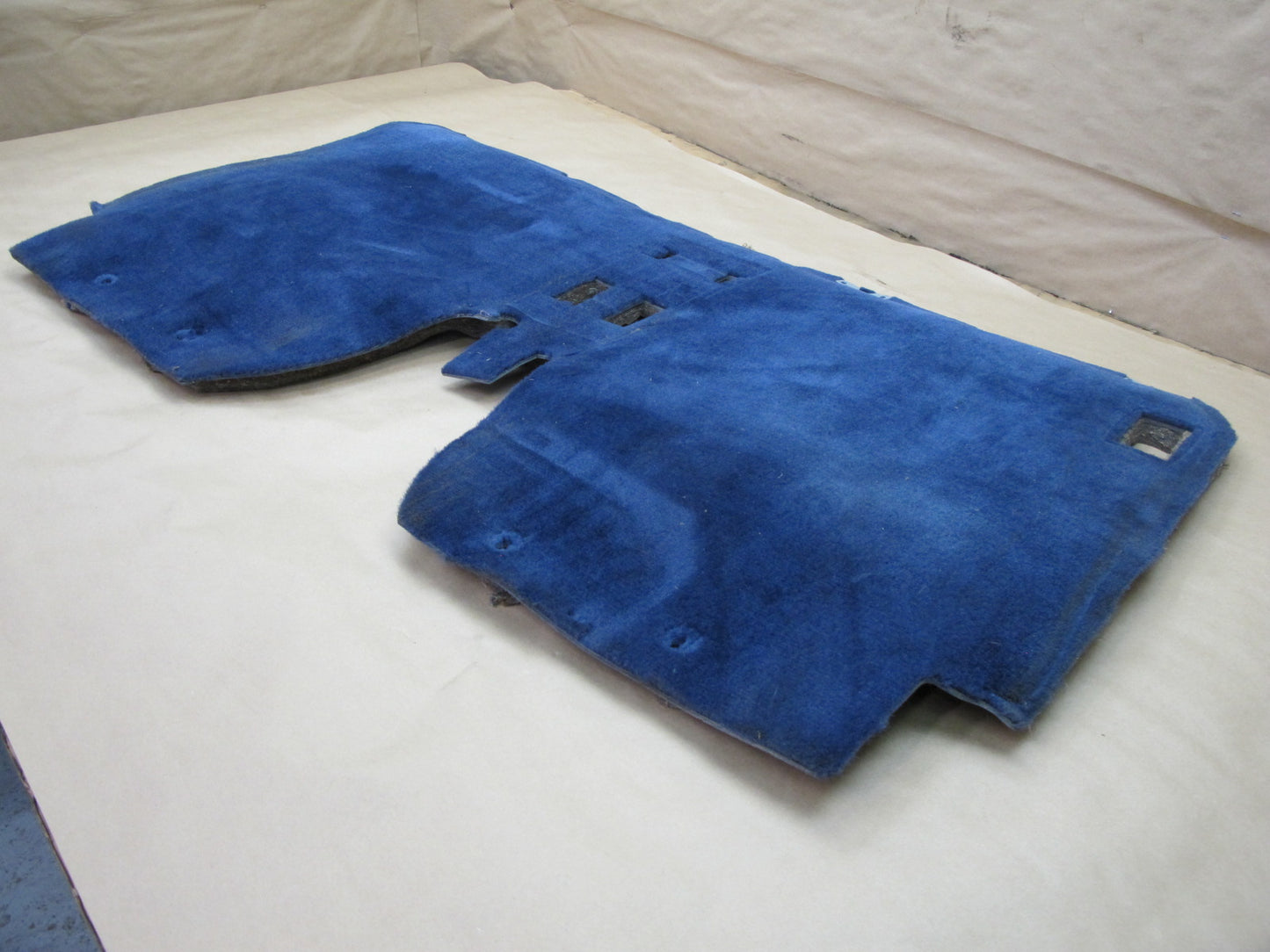 85-89 Toyota MR2 AW15 Rear Behind Seat Carpet Liner Blue OEM