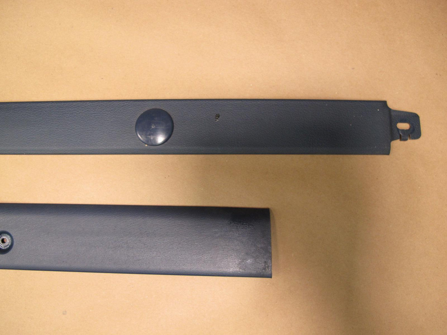 85-89 Toyota MR2 Set of 2 Rear Upper & Lower Interior Window Trim Blue OEM