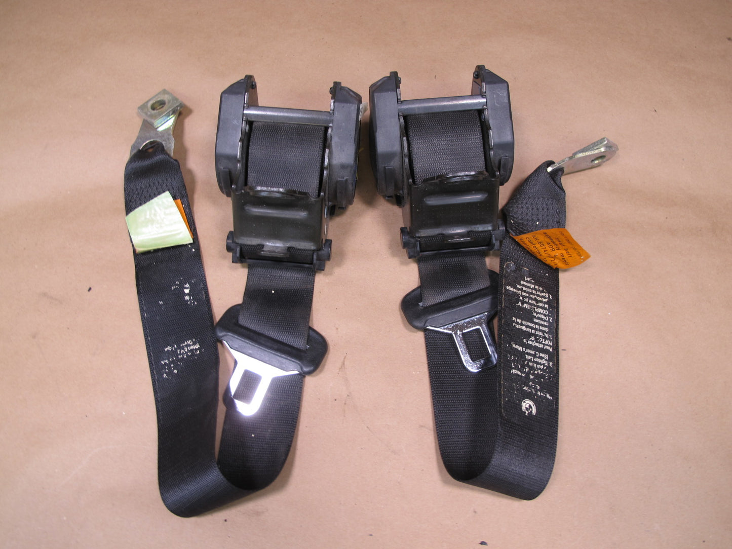 94-99 BMW E36 3-SERIES CONVERTIBLE FRONT & REAR LEFT RIGHT SIDE SEATBELT RETRACTOR SET OEM