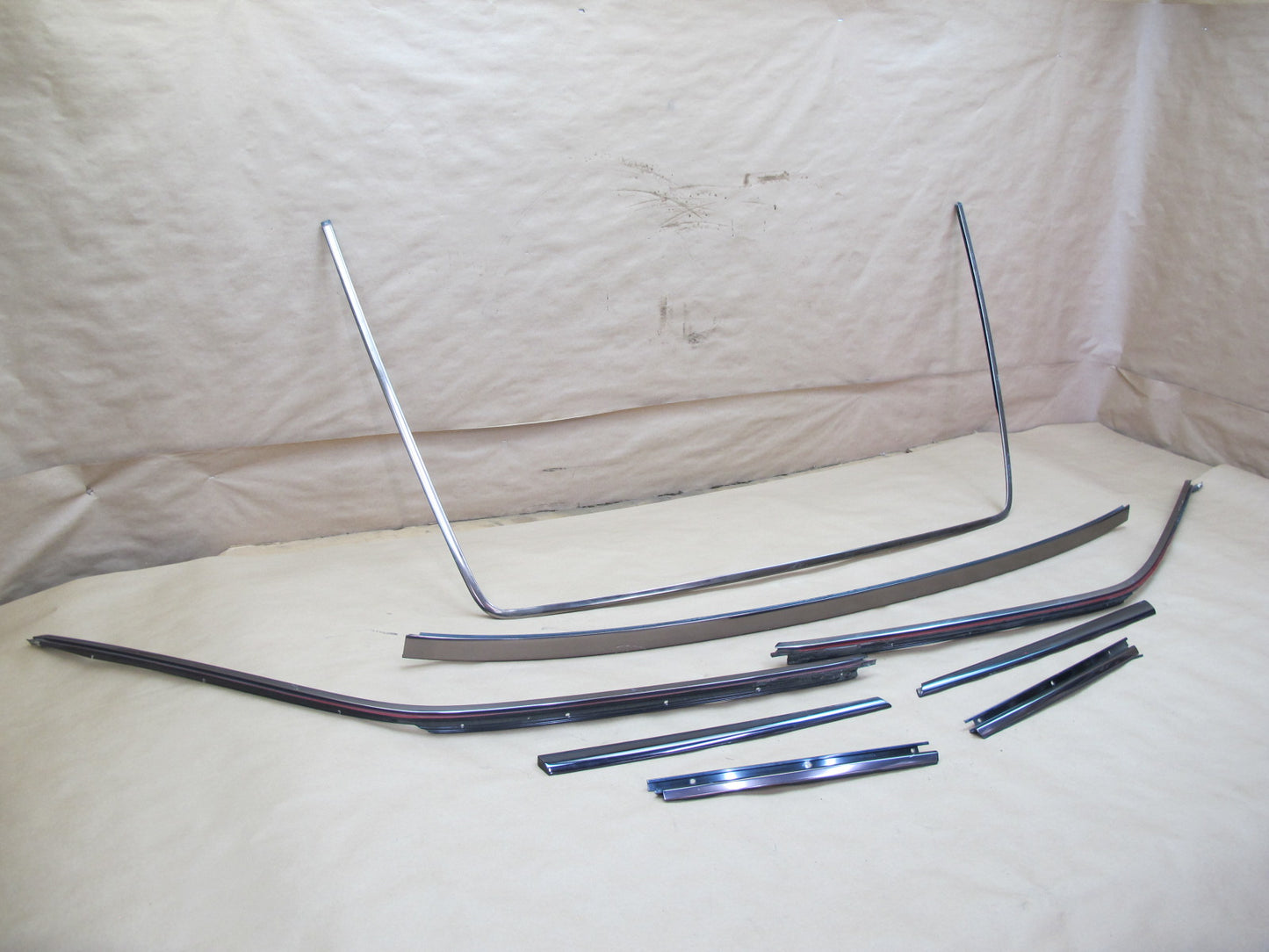 96-98 Mercedes R129 Sl-class Exterior Hard TOP Chrome Trim Molding Cover OEM