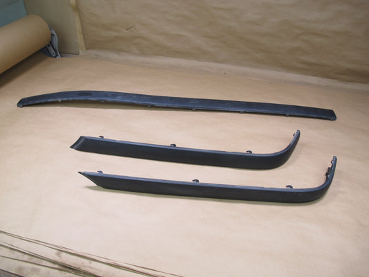 96-99 BMW E36 3-SERIES M Sport Set of 3 Rear Bumper Molding Strip Trim OEM