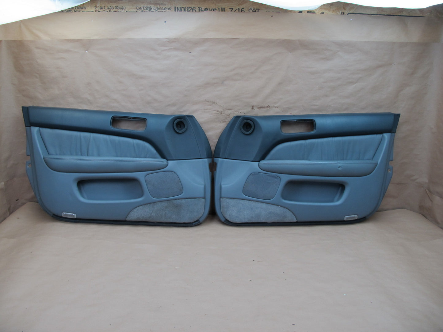 98-00 Lexus UCF20 LS400 Set of 2 Front Door Interior Trim Cover Panel OEM