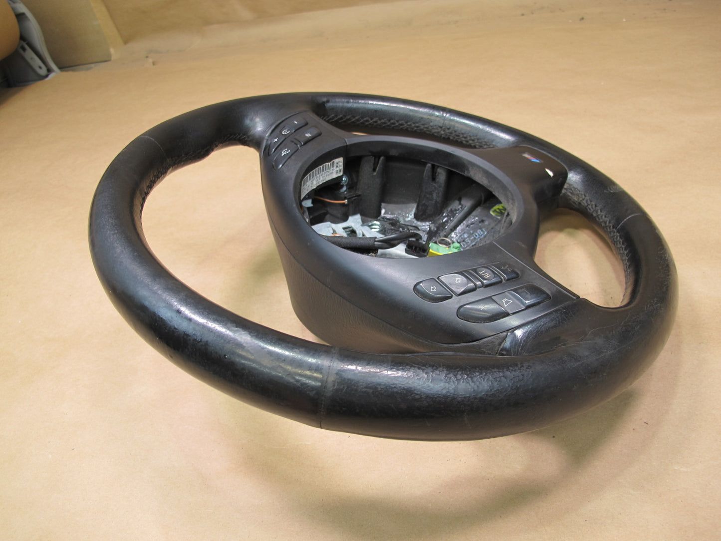 02-03 BMW E39 5-SERIES M Sport Leather Multifunction Steering Black OEM