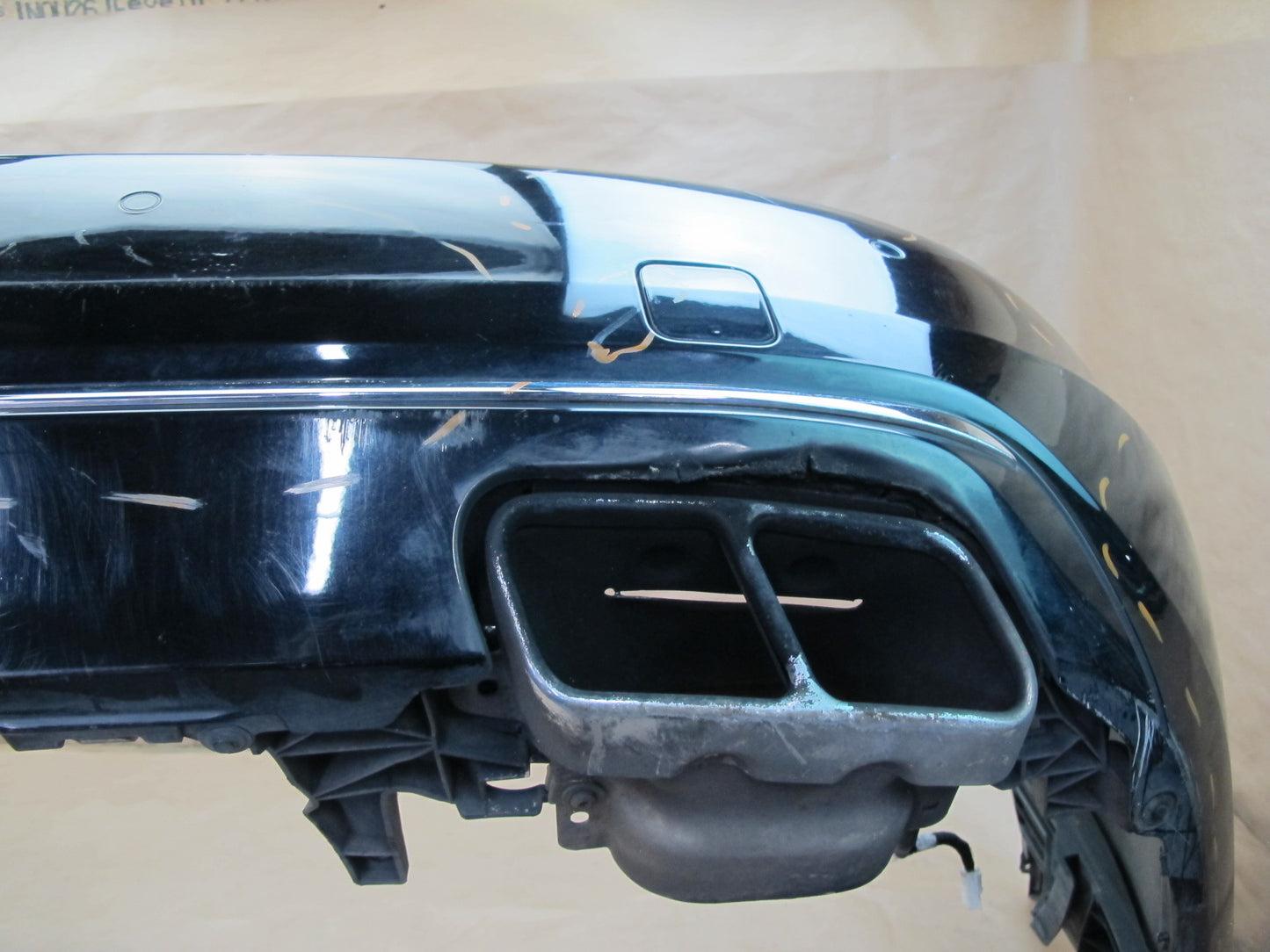 07-11 Mercedes W221 S600 Rear Bumper Cover w PDC Sensors OEM