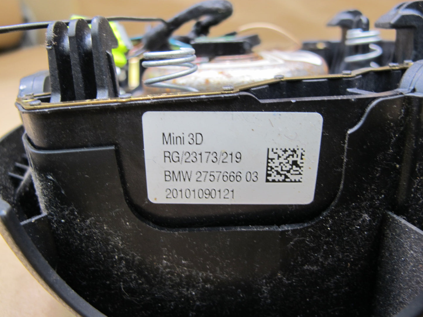 07-10 MINI R55 R56 R57 FRONT LEFT DRIVER SIDE STEERING WHEEL SRS AIRBAG OEM