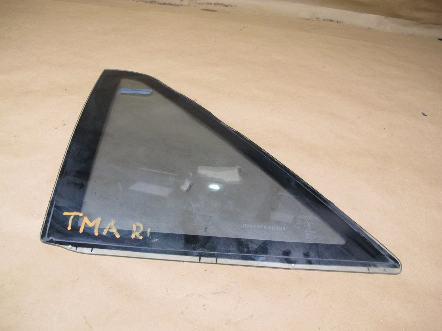 85-89 Toyota MR2 AW15 Rear Left Quarter Window Glass OEM