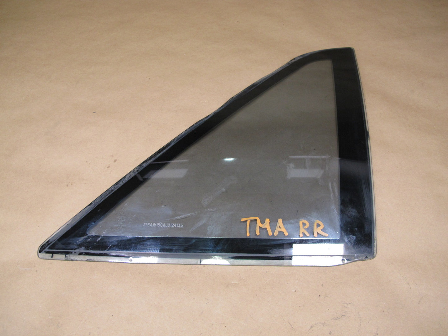 85-89 Toyota MR2 AW15 Rear Right Quarter Window Glass OEM