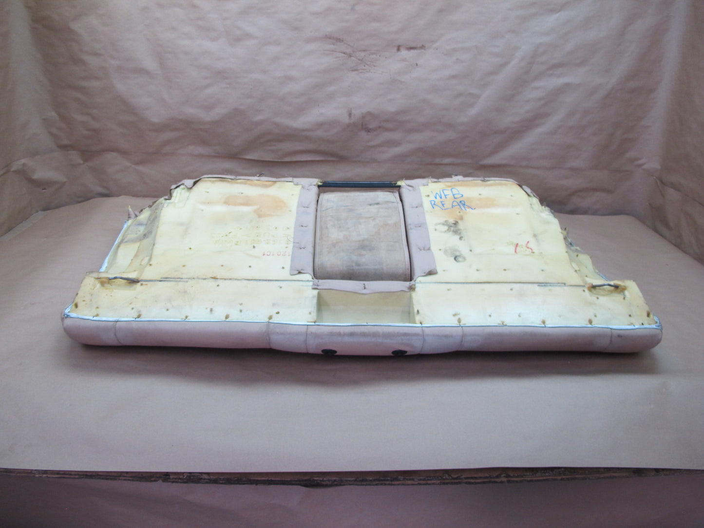 97-03 BMW E39 5-SERIES Sedan Rear Upper Seat Cushion Leather Beige OEM