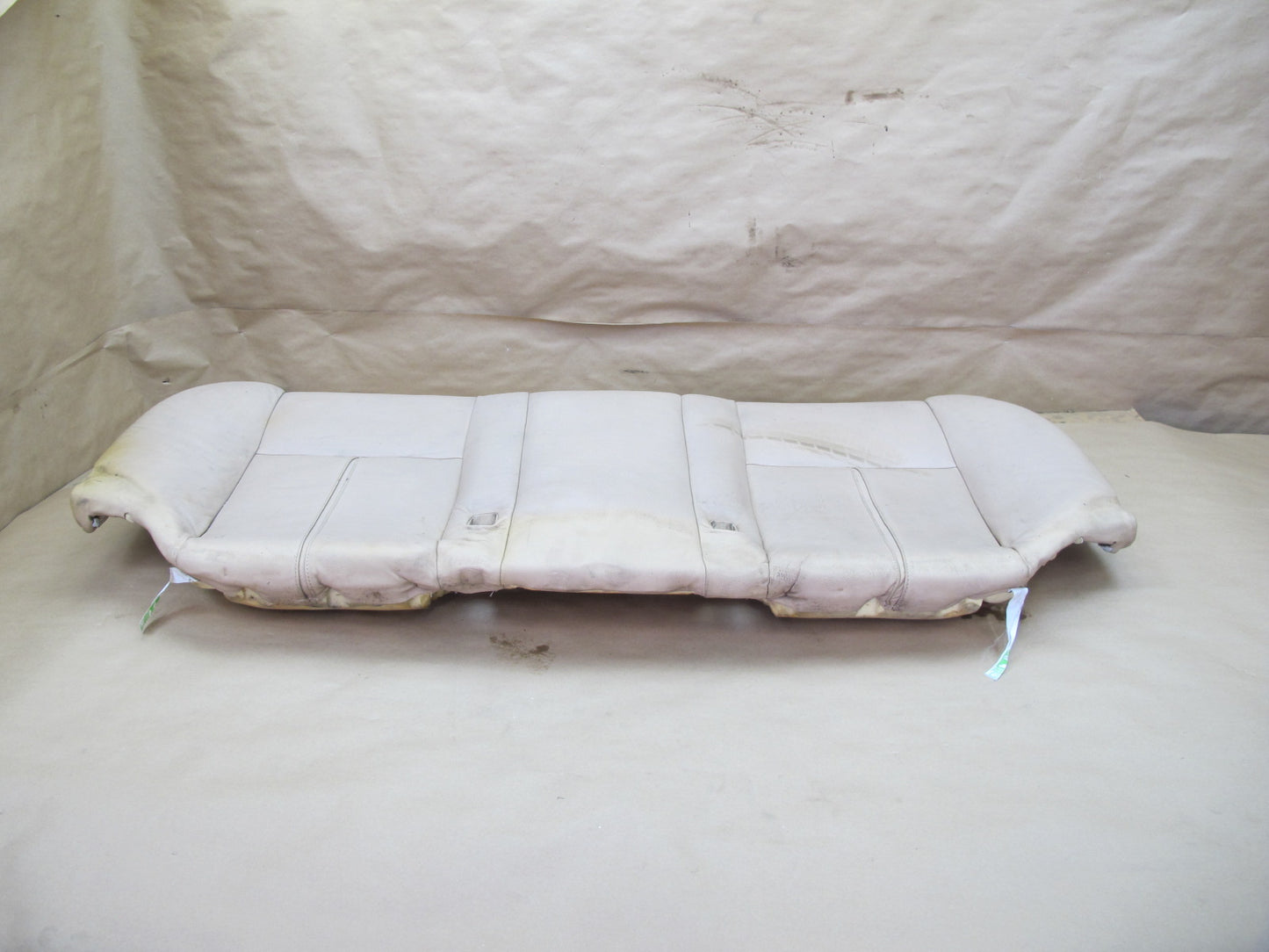 97-03 BMW E39 5-SERIES Sedan Rear Lower Seat Cushion Leather Beige OEM