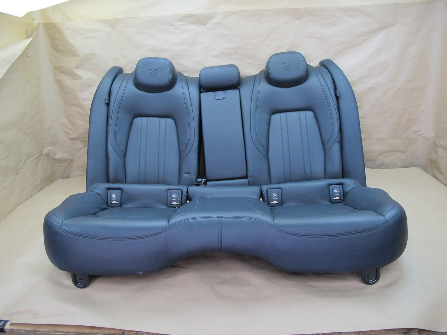 14-17 Maserati Ghibli M157 Rear Leather Seat Upper & Lower Cushion OEM