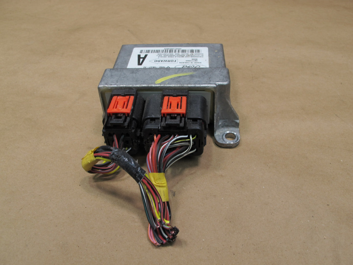 02-05 FORD THUNDERBIRD SRS AIRBAG CONTROL MODULE UNIT 1W6A14B321AE OEM