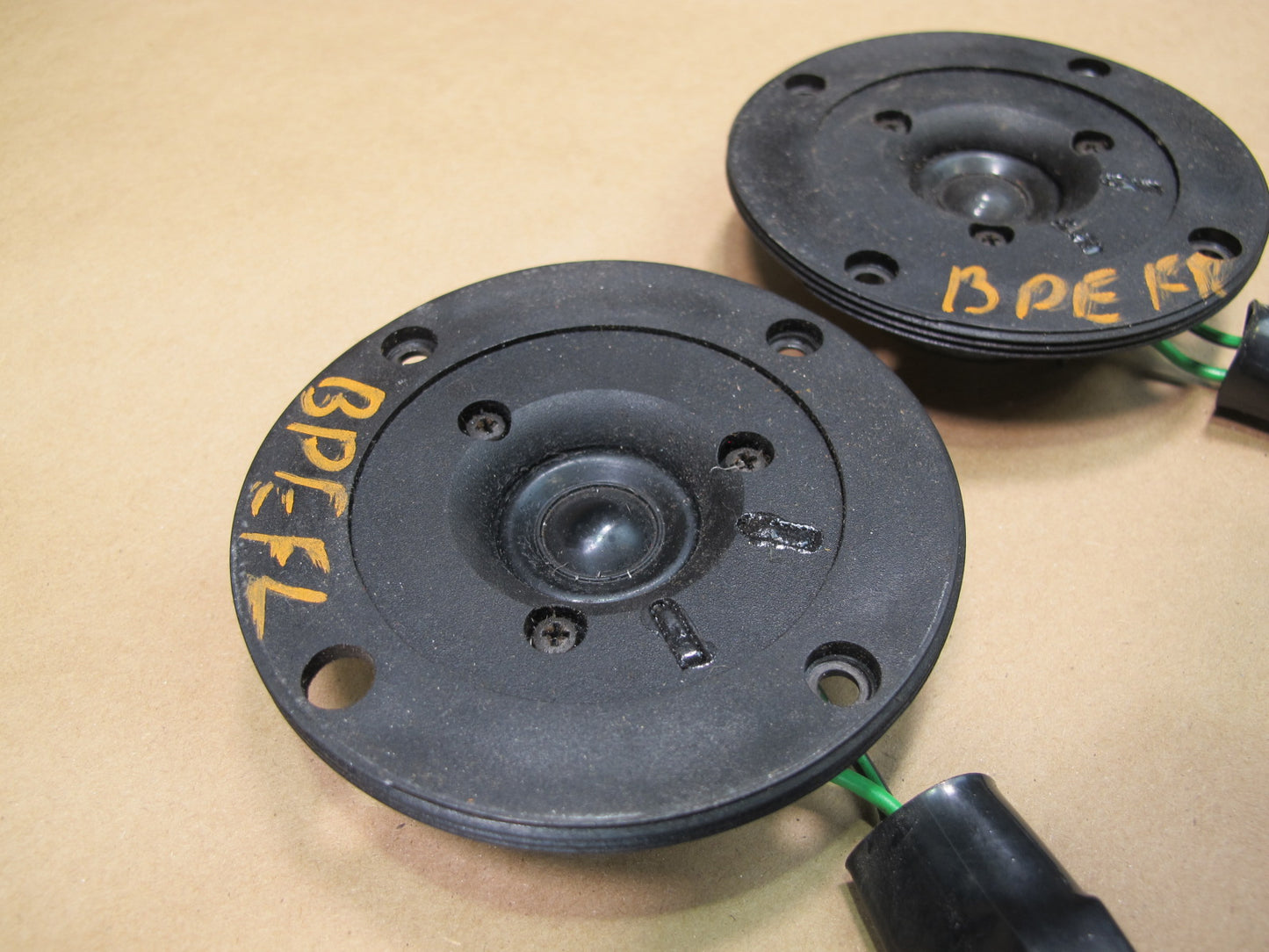 1984-1991 Porsche 928 S Left & Right Door Tweeter Speaker Set of 2