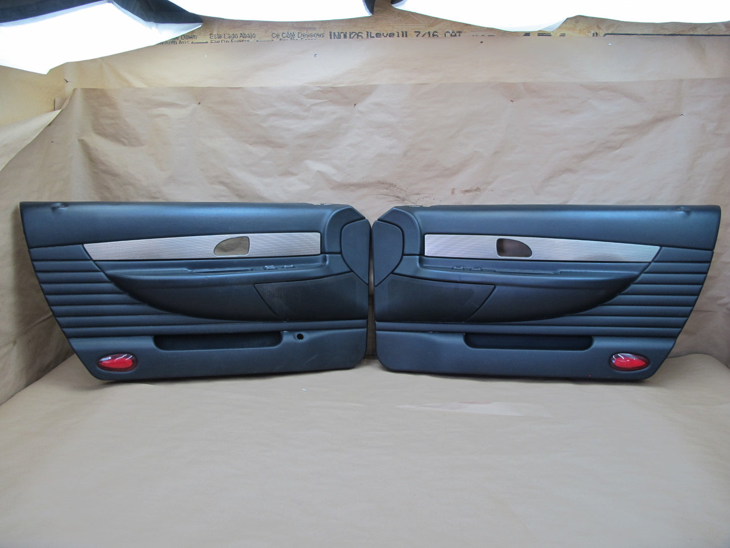 02-05 Ford Thunderbird Set of 2 Left & Right Door Interior Trim Panel OEM