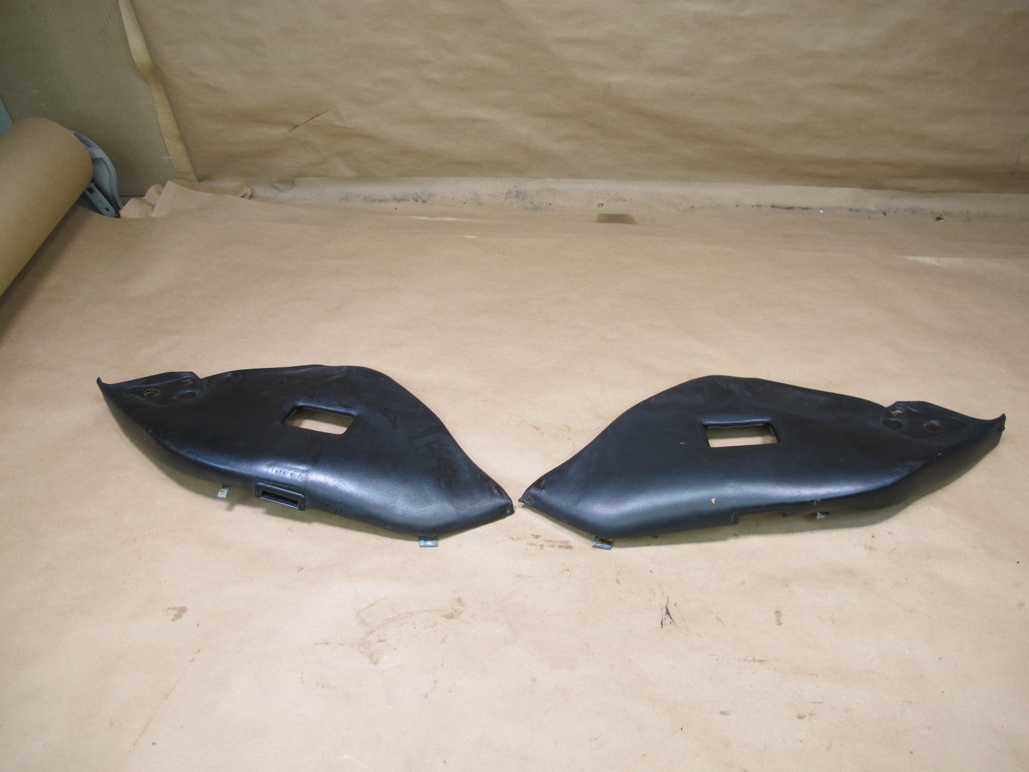 1984-1995 Porsche 928 Rear Left & Right Leather Seat Trim Panel Pad Set of 2