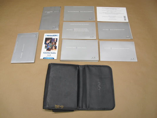 2014 Infiniti QX60 Owner User Operator Guide Manual Book W/ Black Case Set