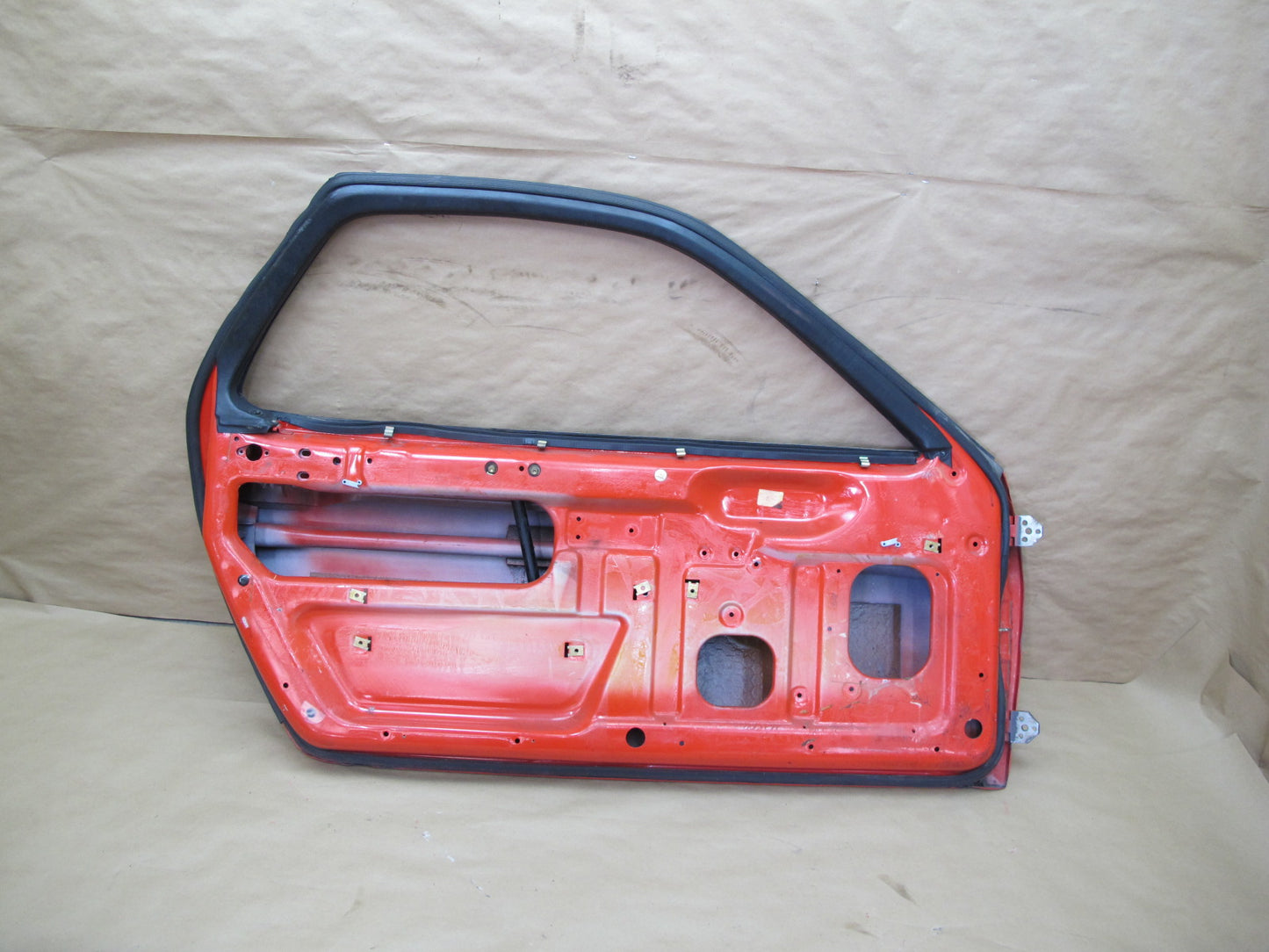 1978-1991 Porsche 928 S Left Driver Door Shell Panel RED