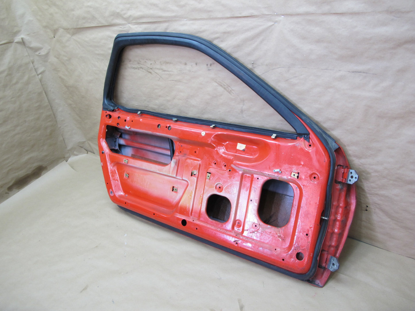 1978-1991 Porsche 928 S Left Driver Door Shell Panel RED