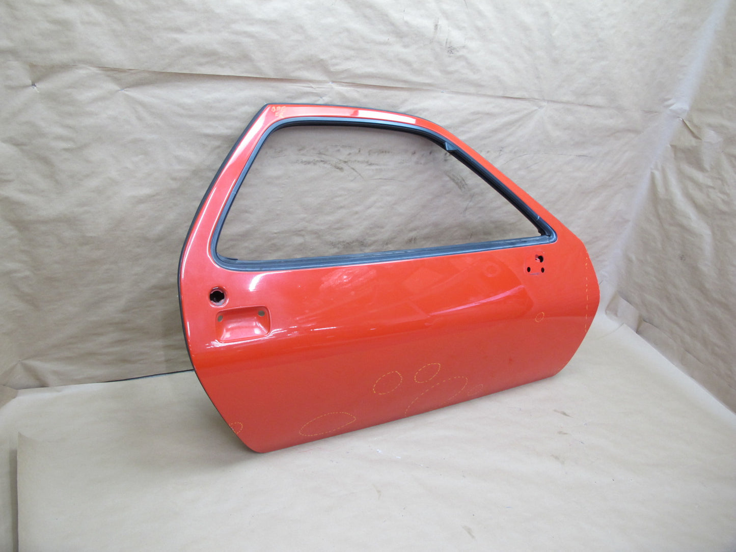 1978-1991 Porsche 928 S Right Passenger Door Shell Panel RED