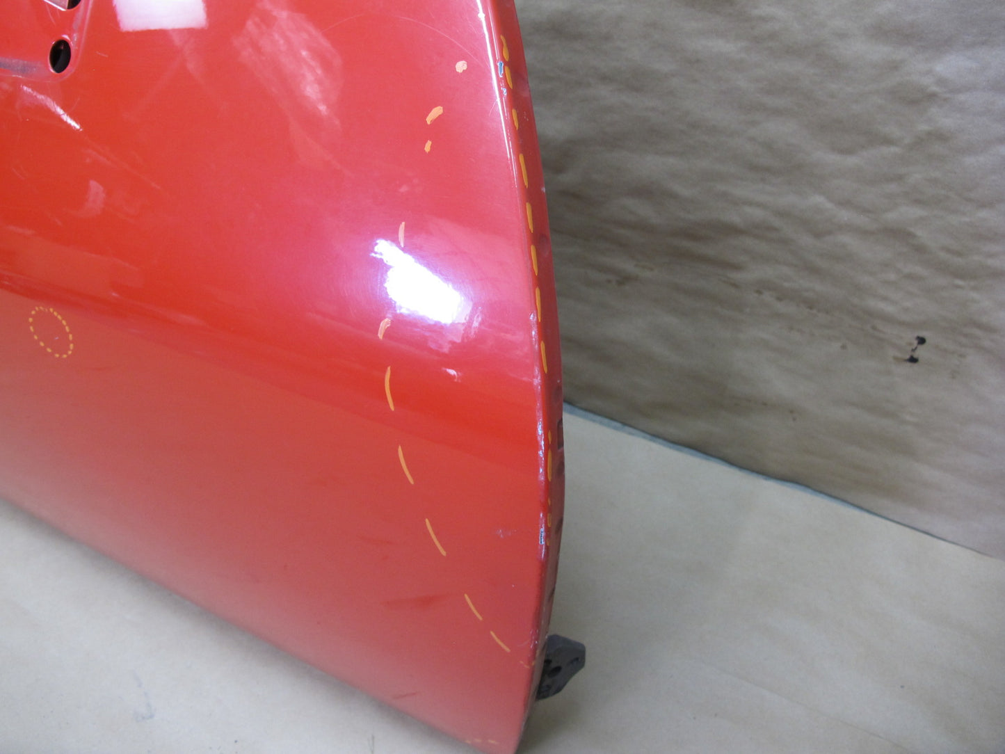 1978-1991 Porsche 928 S Right Passenger Door Shell Panel RED