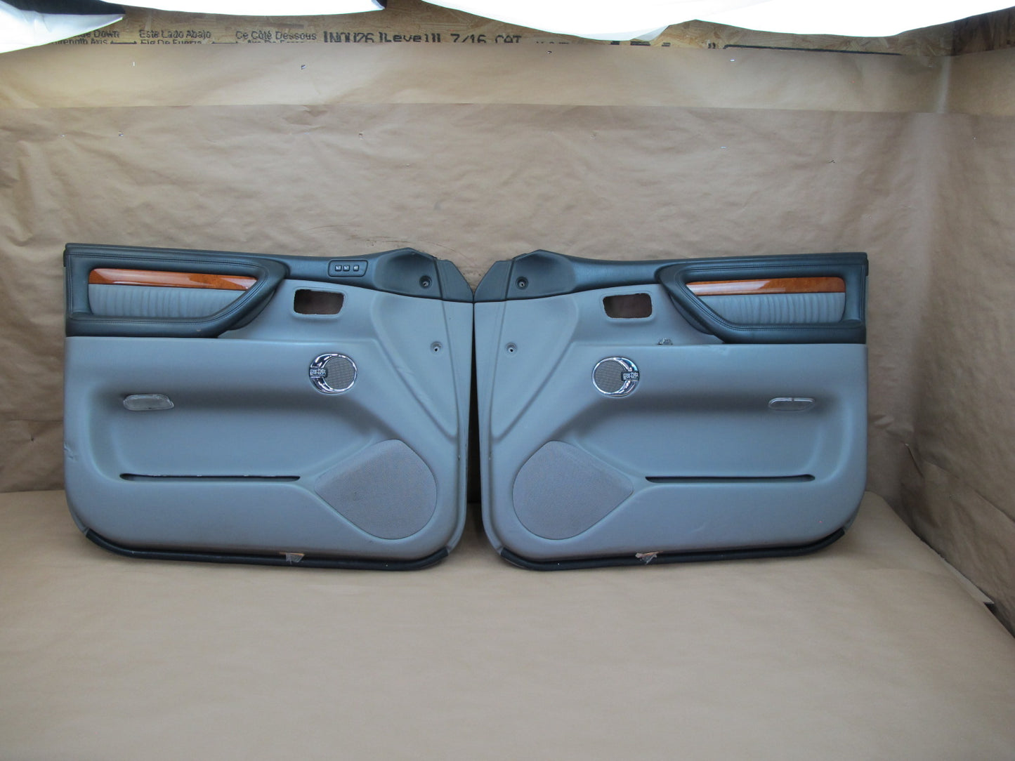 2004-2007 Lexus UZJ100L LX470 Front Interior Door Trim Cover Panel Set of 2