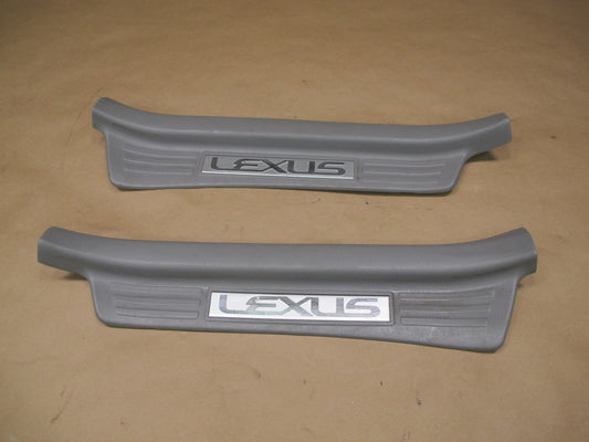 2003-2007 Lexus UZJ100L LX470 Rear Door Scuff Sill Plate Trim Set of 2