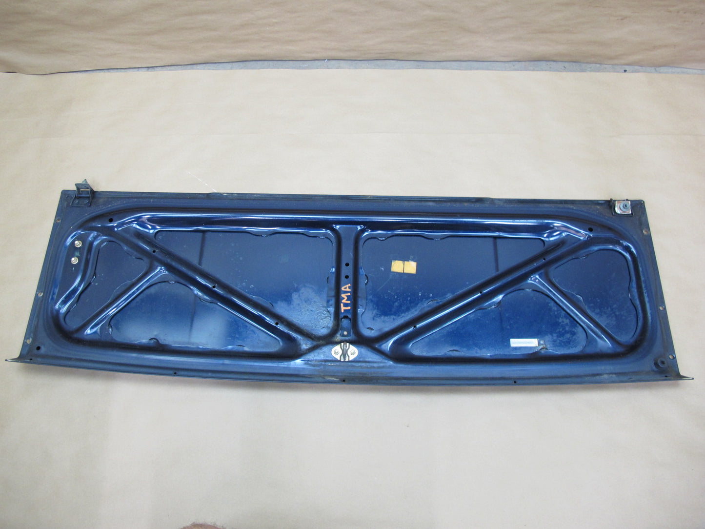 86-89 Toyota MR2 AW15 Rear Trunk Deck Lid Shell Cover Panel Blue OEM