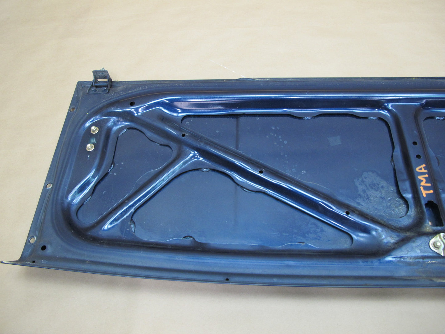 86-89 Toyota MR2 AW15 Rear Trunk Deck Lid Shell Cover Panel Blue OEM