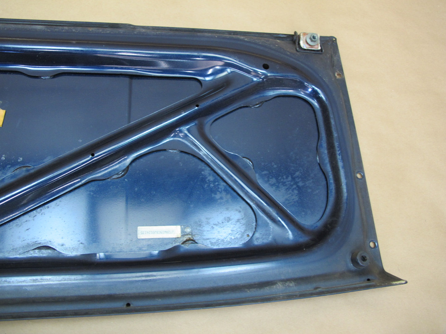 86-89 Toyota MR2 AW15 Rear Trunk Deck Lid Shell Cover Panel Blue OEM