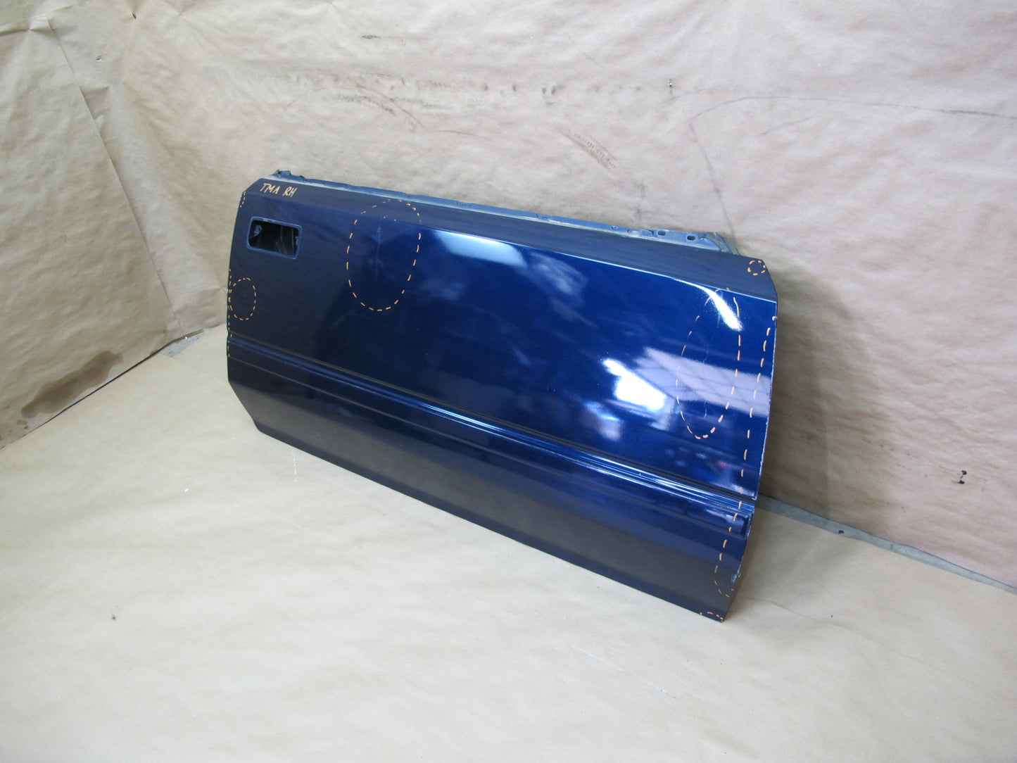 85-89 Toyota MR2 AW15 Right Passenger Door Shell Panel Cover Blue OEM