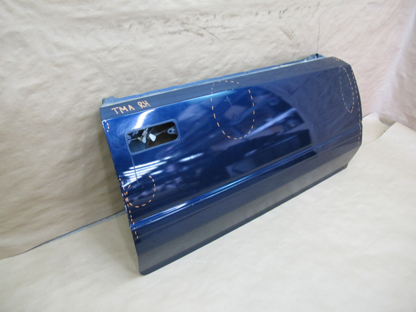 85-89 Toyota MR2 AW15 Right Passenger Door Shell Panel Cover Blue OEM