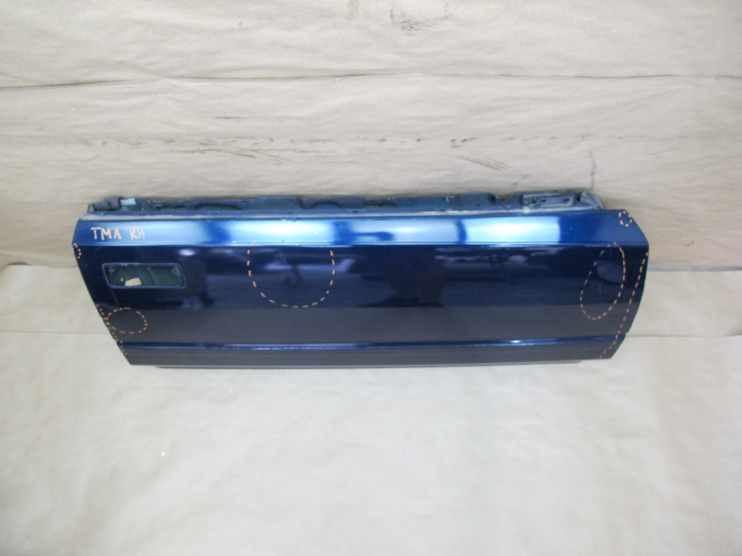 85-89 Toyota MR2 AW15 Right Passenger Door Shell Panel Cover Blue OEM