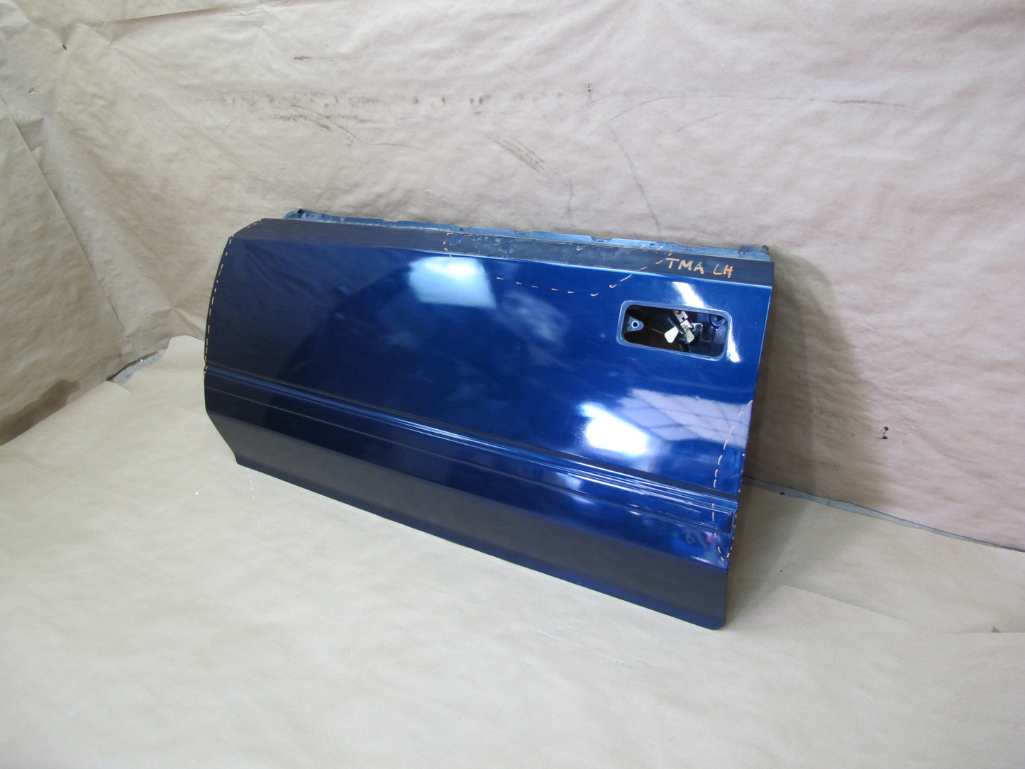 85-89 Toyota MR2 AW15 Left Driver Door Shell Panel Cover Blue OEM