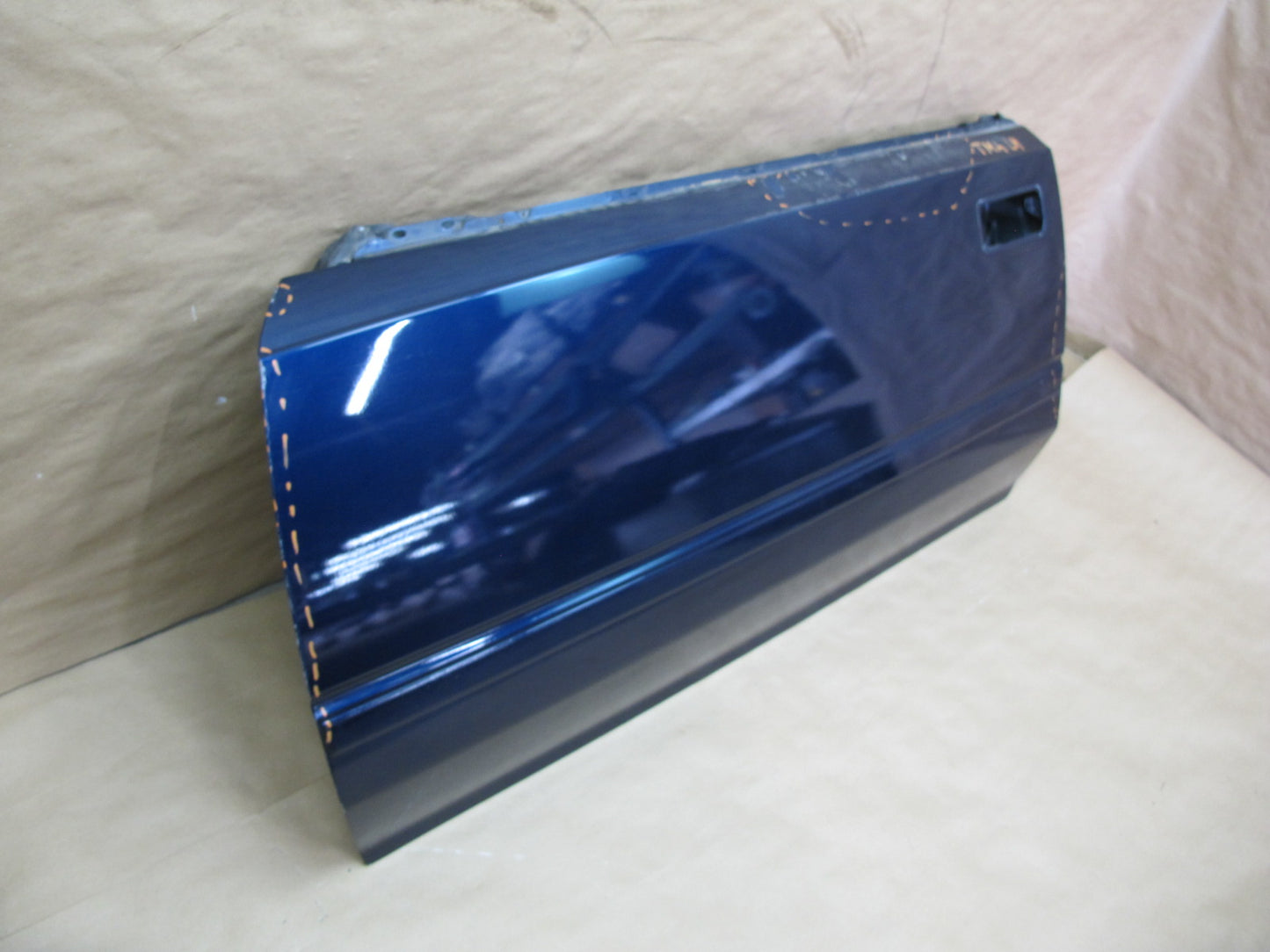 85-89 Toyota MR2 AW15 Left Driver Door Shell Panel Cover Blue OEM