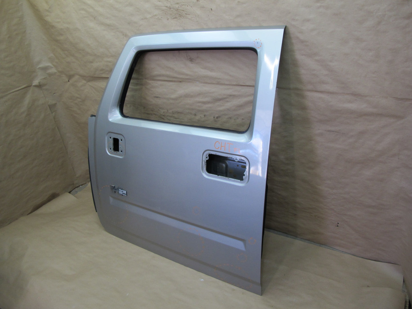 2003-2009 Hummer H2 Front Left Driver Side Exterior Door Shell Panel Silver