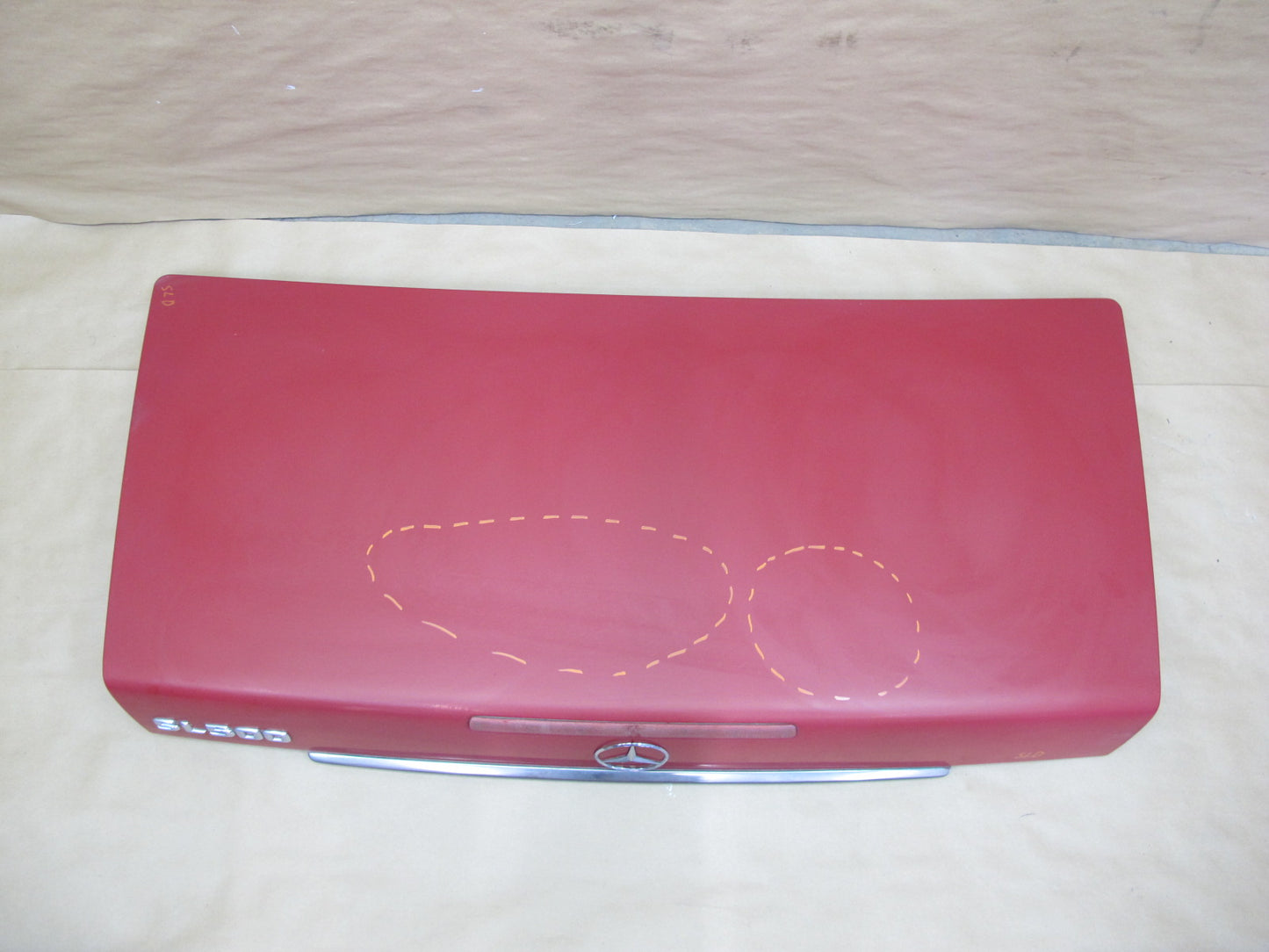 94-02 Mercedes R129 SL Rear Trunk Deck Lid Shell  Panel w Brake Light OEM