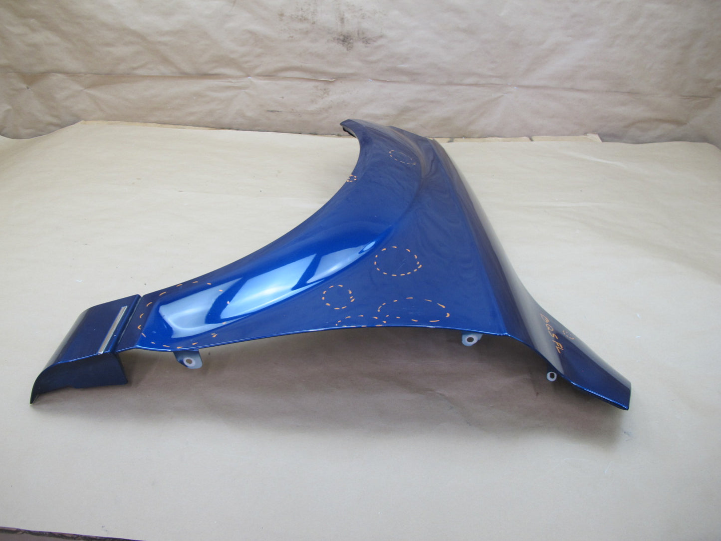 07-15 Audi Q7 4L Front Left Driver Side Fender Shell Panel Cover Blue OEM