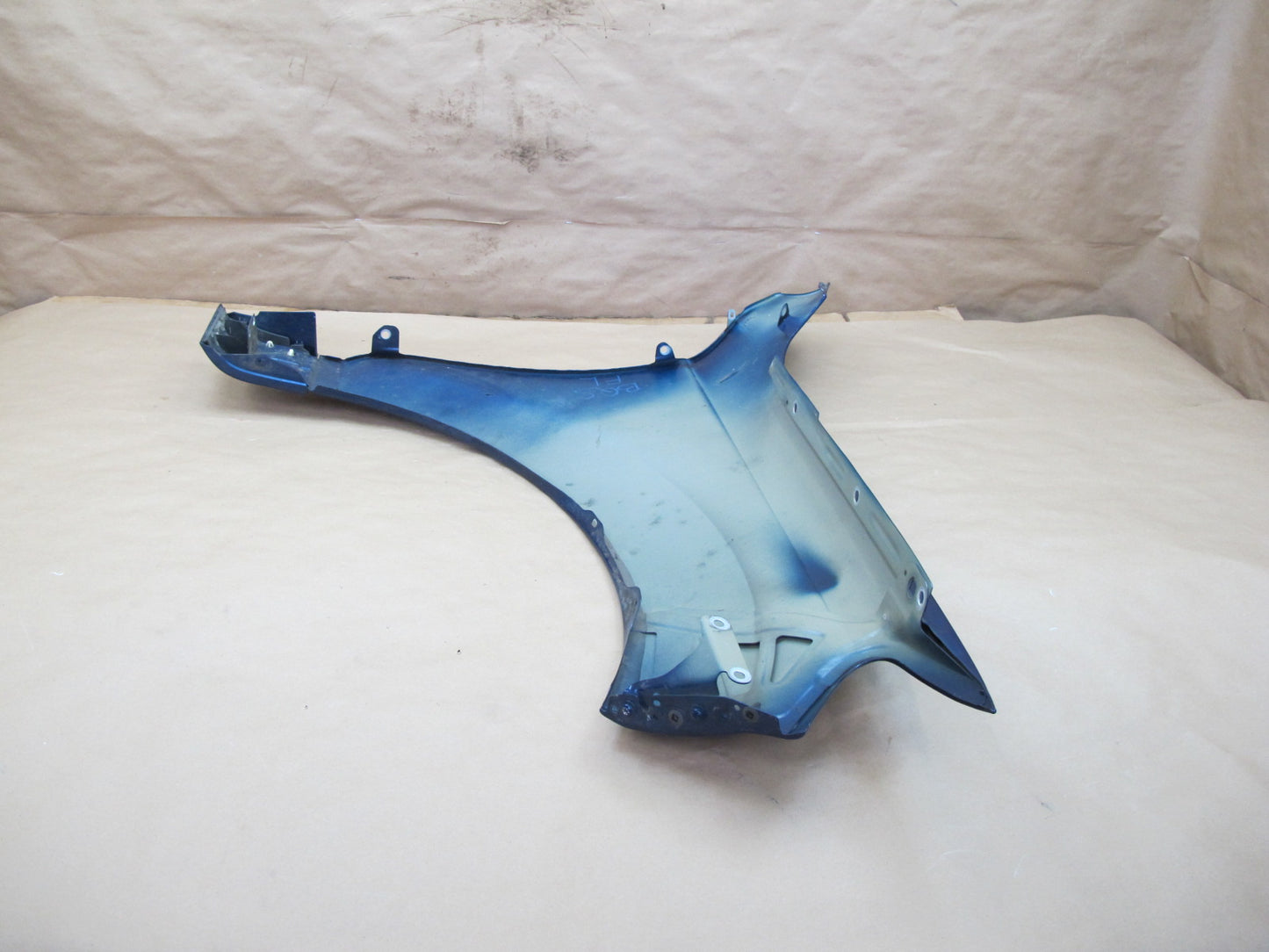 07-15 Audi Q7 4L Front Left Driver Side Fender Shell Panel Cover Blue OEM