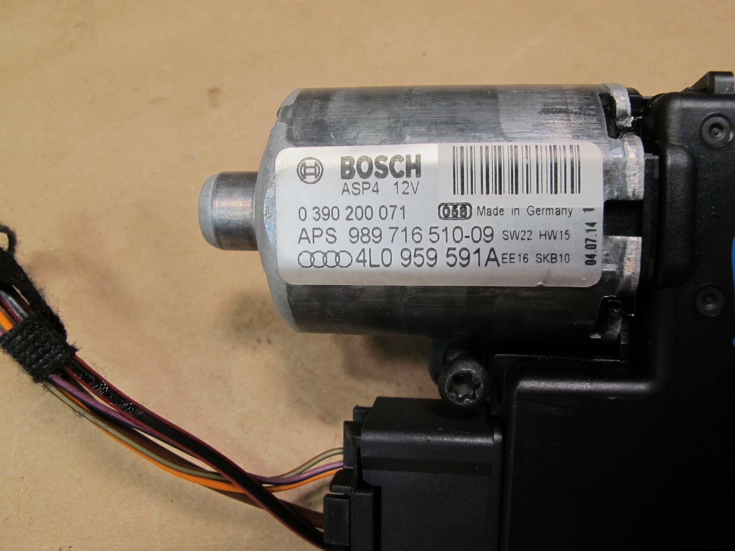 07-15 Audi Q7 4L Sunroof Moonroof Motor Drive Unit 4L0959591A OEM