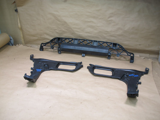 07-15 Audi Q7 4L Rear Bumper Left Right Center Guide Mount Bracket Set OEM