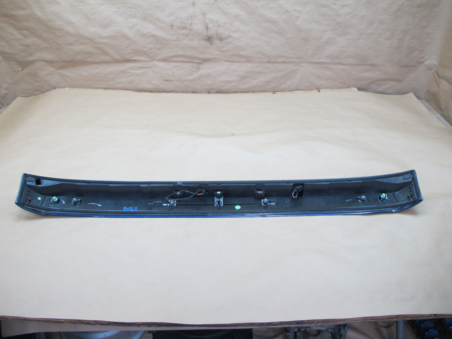 07-15 Audi Q7 4L Rear Tailgate Trunk Lid Spoiler w 3RD Brake Light Blue OEM