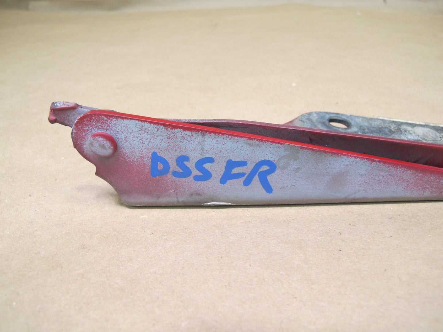 92-97 Subaru SVX Set of 2 Front Left & Right Hood Bonnet Hinge RED OEM