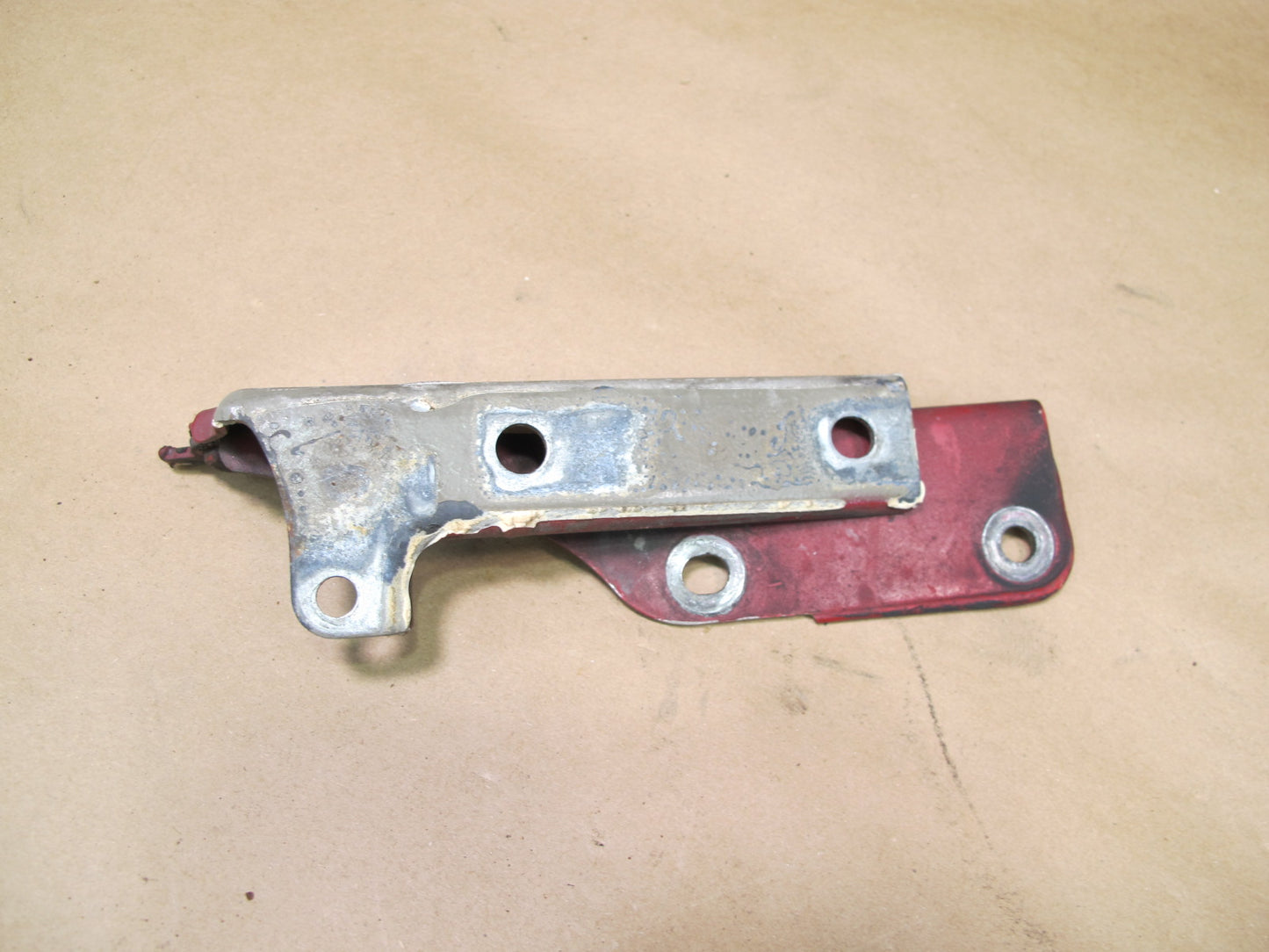 92-97 Subaru SVX Set of 2 Front Left & Right Hood Bonnet Hinge RED OEM