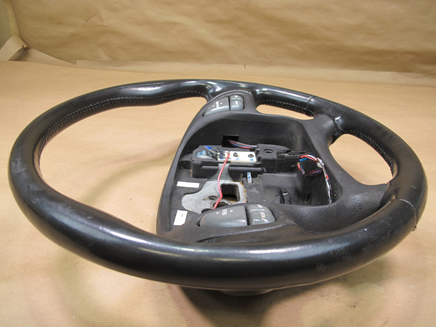 00-02 Pontiac Firebird Leather Multifunction Steering Black OEM