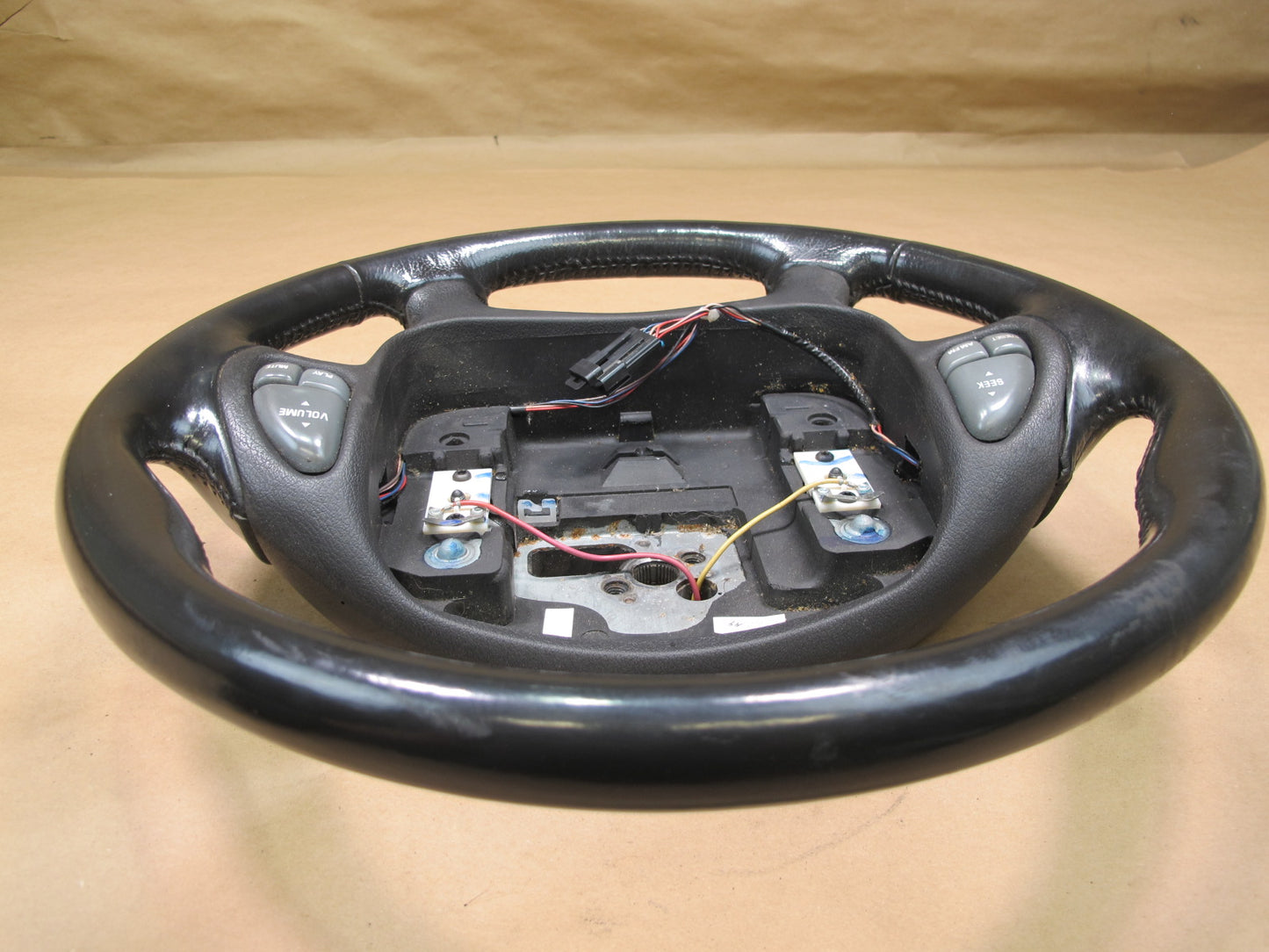 00-02 Pontiac Firebird Leather Multifunction Steering Black OEM