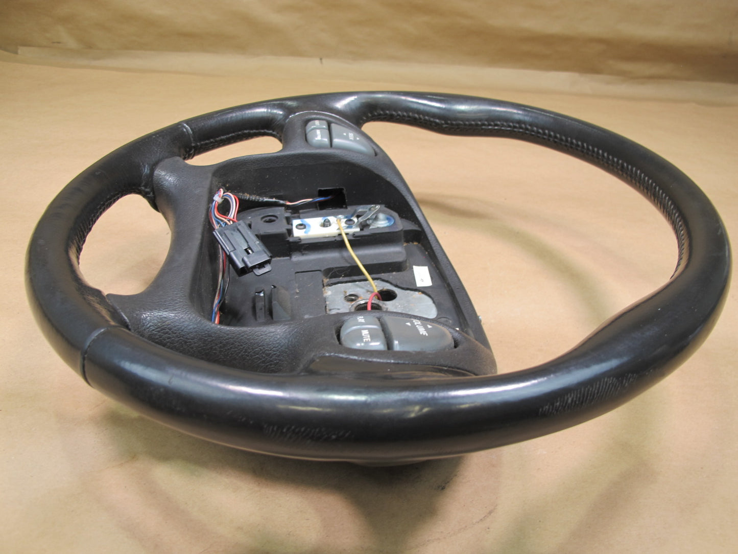 00-02 Pontiac Firebird Leather Multifunction Steering Black OEM