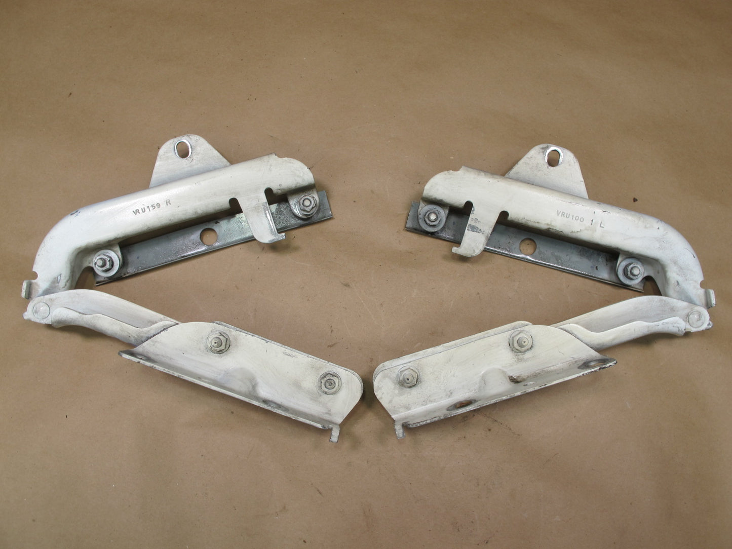 98-02 Pontiac Firebird 5.7L Set of 2 Front Left & Right Hood Hinge White OEM