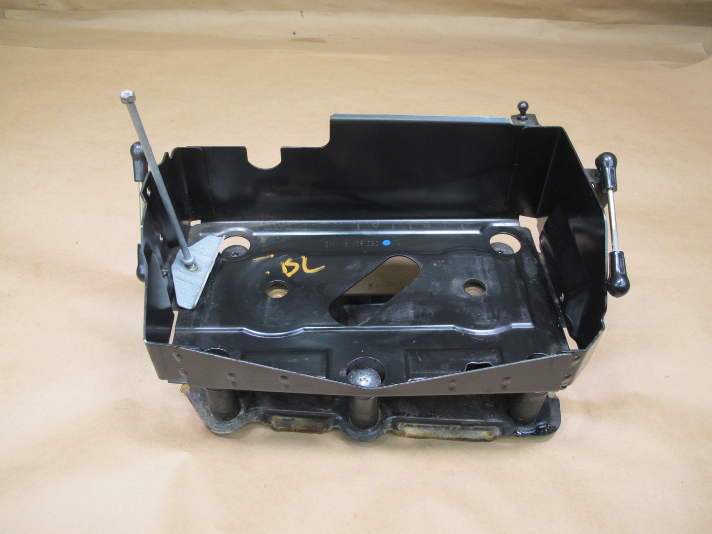 01-06 BMW E46 Convertible Battery Tray Vibration Absorber Bracket Assembly OEM