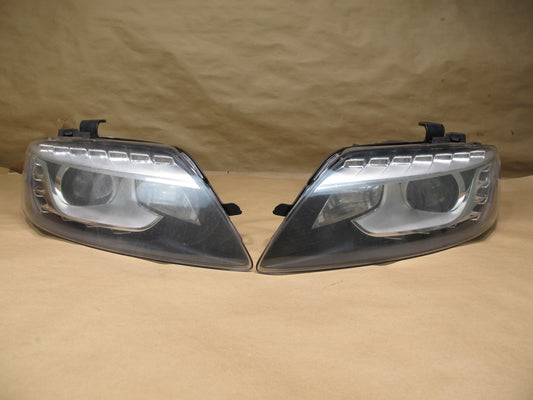 10-15 Audi Q7 4L Set of 2 Front Left & Right Xenon Headlight Lamp w AFS OEM