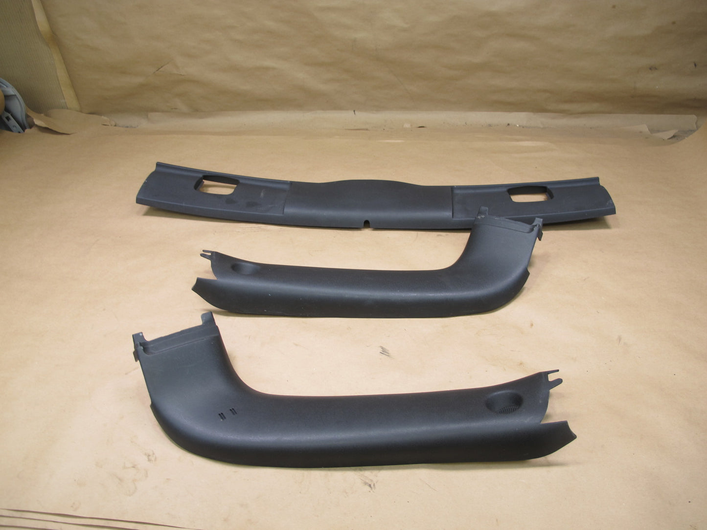 06-07 Pontiac Solstice Set of 3 Front Headliner A Pillar Trim Cover Panel OEM